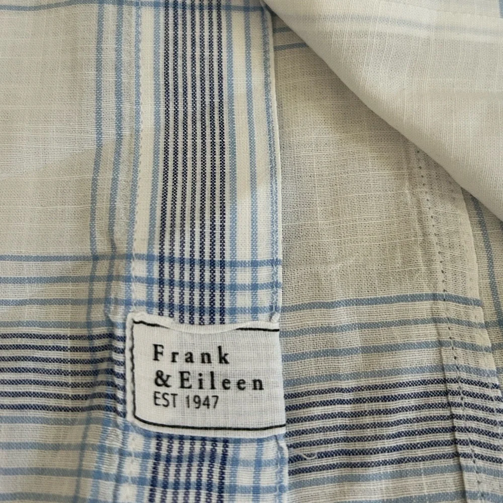 Men’s Frank & Eileen Blue & White Plaid Button Down Shirt Cotton XXL - Picture 6 of 7